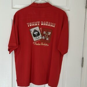 Tommy Bahama Silk Red Men's Button-up Shirt ❤️